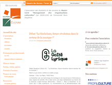 Tablet Screenshot of dauphineculture.fr